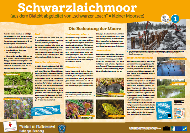 Moorrundweg Schwarzlaichmoor - Tafel 1